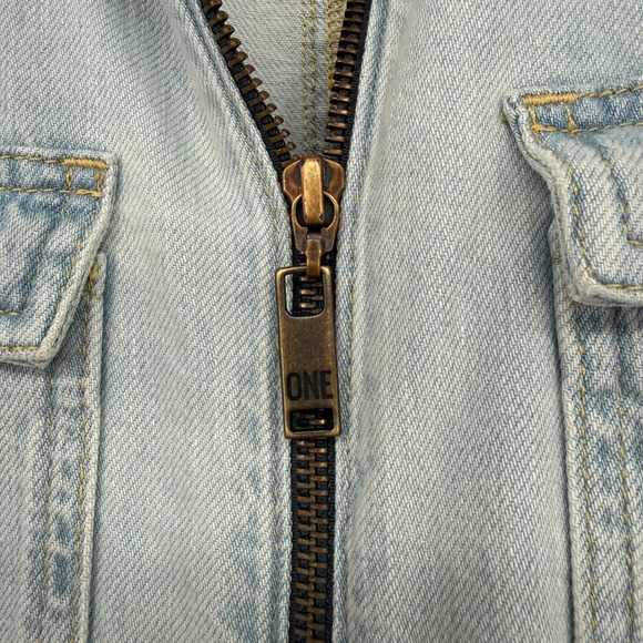 ONE TEASPOON ANGEL CLAUDIA OVERALL DENIM JUMPSUIT XS NWT - Picture 8 of 14